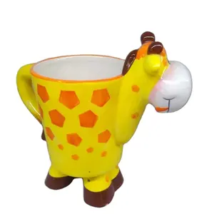 3D Giraffe Ceramic coffee Mug with Large Capacity for Milk Tea Coffee Cup 301-400ml Crafts