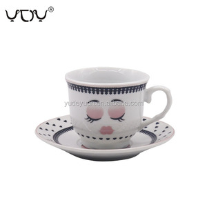 Set di <span class=keywords><strong>Tazze</strong></span> da Caffè in Fine Porcellana <span class=keywords><strong>con</strong></span> Piattino, Design Elegante, Personalizzabile <span class=keywords><strong>con</strong></span> Logo - Product Image 1