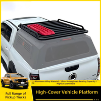 Plataforma de Bagageiro de Teto Universal em Alumínio para Ford Ranger, Toyota Hilux, GWM Poer, Navara, D-MAX - Cesto de Carga para Caçamba de Caminhonete - Atacado