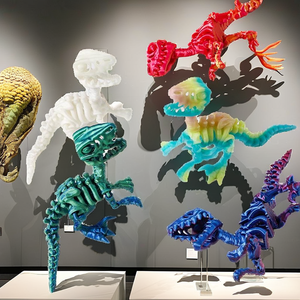 3D Impreso Velociraptor Dinosaurio Esqueleto <span class=keywords><strong>Serie</strong></span> Hecho a mano Plástico Vidrio Juguete Decoraciones Diversión Creativa Frozen <span class=keywords><strong>Personajes</strong></span> - Product Image 2