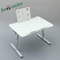 Bureau inclinable en bois de bambou Bureau d'ordinateur portable en bambou réglable avec tiroir de rangement Étagère Table d'ordinateur en bambou portable pliante