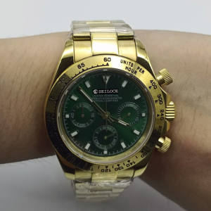 Relojes de Lujo Personalizados para Hombre SEILOCE de Diseño, Acero Inoxidable, Movimiento Mecánico Japonés VK63, Esfera de 39 mm, Manecillas de 20 mm - Product Image 6