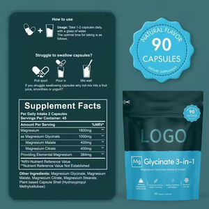 <span class=keywords><strong>Glycinate</strong></span> de magnésium végétalien 3-en-1 Capsules Soutient l'énergie et la santé des os <span class=keywords><strong>Glycinate</strong></span> de magnésium Malate Citrate Capsules - Product Image 5