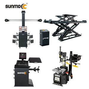 Sunmo SM-V4 : Ensemble complet d'équipement d'alignement de roues 3D, incluant machine d'alignement de roues, équilibreuse de roues et démonte-pneus, avec mode export. - Product Image 1