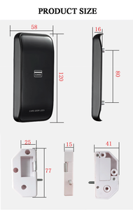 Ttlock-puerta de gimnasio sin llave para oficina, cajón de archivos digital con batería nfc, wifi, rfid inteligente, bloqueo de armario electrónico con huella dactilar - Product Image 3