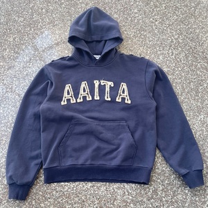 Sweat à capuche surdimensionné en coton lourd de haute qualité avec logo personnalisé, style streetwear, effet délavé vintage, broderie de patchs pour hommes - Product Image 1