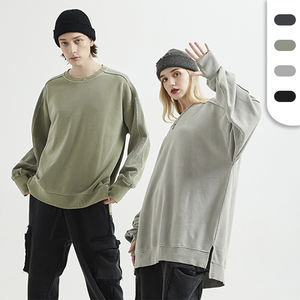 สเวตเชิ้ตแบบสวมหัวคอกลมคอกลมผ้าคอตตอนรุ่นเฮฟวี่เวตสำหรับทุกเพศ430กรัมออกแบบโลโก้ได้ตามต้องการ - Product Image 1