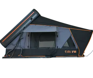 Xscamper חלון גדול אוהלים עמיד למים קמפינג חיצוני 1-4 אנשים אלומיניום רכב גג אוהל קשיח