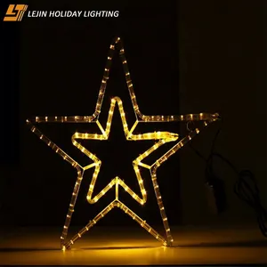 节日照明用圣诞装饰发光二极管2D星形图案灯
