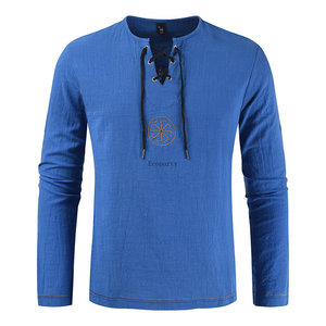Costume de Chevalier Médiéval pour Cosplay, Tunique, Costumes d'Halloween pour Hommes, Déguisement de <span class=keywords><strong>Pirate</strong></span> Adulte, Vêtements Fantaisistes, Chemises de Carnaval - Product Image 3