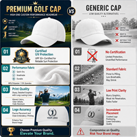 Gorra de Golf de 5 Paneles con Diseño Personalizado, Secado Rápido, Impermeable, con Ranura para Tees y Marcador Magnético, para Uso Diario Informal al Aire Libre