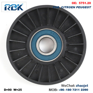 ล้อไกด์ Tensioner 575120 D90mm W25mm 17มม. สำหรับชิ้นส่วนทดแทนของเปอโยต์ - Product Image 3