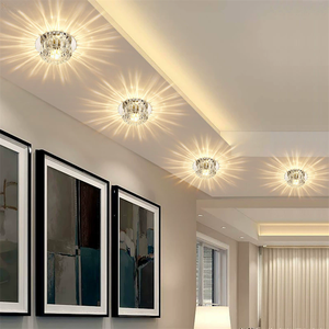 Elegant RGB Crystal Led Recessed Spotlight Downlight for <strong>Hotek</strong> Bedroom Kids Room Decoration - Product Image 5