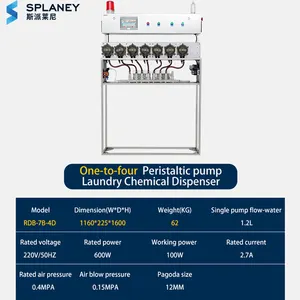 CE/ISO9001 çamaşır kimyasal dağıtıcı peristaltik pompa çamaşır makinesi için 4 ~ 8 cihaz kontrolü