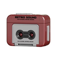 Porte-clés Boîte à Musique Gramophone Rétro, Jouet Anti-Stress pour Femme, Breloque de Sac, Accessoire Style Vintage