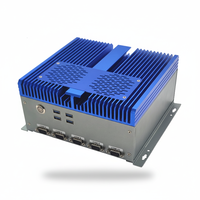 Fanless Embedded Industrial Mini Computer Supporting I3/I5/I7 CPUs Dual LAN 2x DDR4 SO-DIMM Slots Serial/Parallel Ports