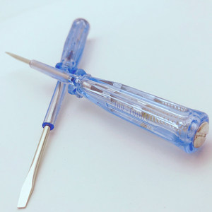 Elektrischer Prüfstift mit Flachkopf-Schraubendreher für Haushalt und Experimente, Kontaktprüfstift für Elektriker bei Niederspannung - Product Image 4