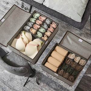 Modern Single-Tier Fabric Drawer-Type Underwear Socks Storage <b>Box</b> Multifunction for Household Clothing Intimates <b>Wardrobe</b> - Product Image 2