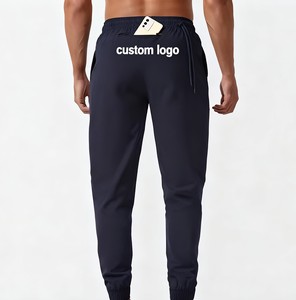 Personalizado de los hombres deportivos cremallera Joggers Pantalones tejidos Joggers Gimnasio al aire libre Correr Baggy Joggers Pantalones deportivos para los hombres - Product Image 1