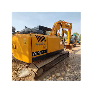 Excavadora de cadenas usada Hyundai R150LC-9S de 15 toneladas con motor Cummins para terraplenes, EPA CE R150-7, de segunda mano, larga vida útil - Product Image 1