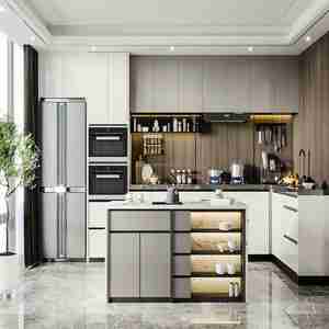 Gabinete de cocina de estilo americano personalizado de alta gama Almacenamiento inteligente para personalización de toda la casa - Product Image 4