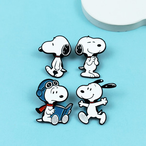 <span class=keywords><strong>WOWEI</strong></span> - Pins de Aleación de Zinc Esmaltados Inspirados en Snoopy, Insignias Vibrantes de Animales de Dibujos Animados - Regalo Coleccionable Duradero y Accesorios para Ropa - Product Image 4