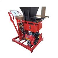 Briques de bloc de verrouillage de sol d'argile hydraulique diesel de petit investissement faisant la machine QT2-25 Offre Spéciale au Congo