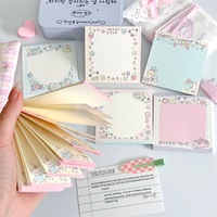 Onglets autocollants Kawaii Chiot sans adhésif, inscriptibles, marque-pages, bloc-notes, pour journal, papeterie DIY, notes autocollantes pour carnet