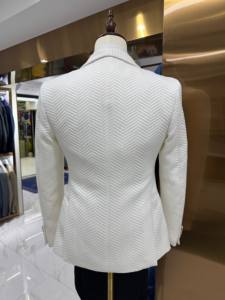 Abiti da sposa <span class=keywords><strong>eleganti</strong></span> da uomo <span class=keywords><strong>pantaloni</strong></span> giacca 3 pezzi gilet abbigliamento maschile con un bottone scialle con risvolto smoking abiti formale da sera Blazer - Product Image 4