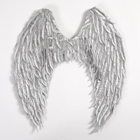 Ailes d'ange en tissu faites à la main pour enfants et adultes, fausses plumes, accessoires d'Halloween en gros
