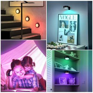 ไฟตกแต่งผนังบ้านไร้สาย 2 ชุด ไฟ LED เปลี่ยนสีได้ 3 สี ไฟแสดงภาพศิลปะ แบตเตอรี่แบบชาร์จได้ - Product Image 4
