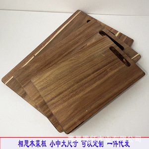 Tablas de cortar rectangulares de madera de acacia con asa para uso en la cocina - Product Image 4