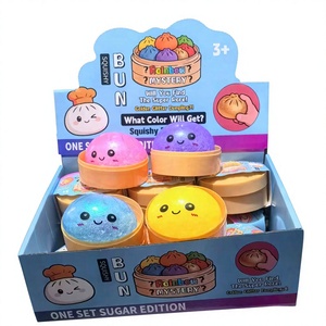Nouveau style Grand pain <span class=keywords><strong>vapeur</strong></span> Xiaolongbao Jouet anti-stress à presser en plastique Boîte mystère créative pour l'expression 3+ Unisexe - Product Image 1