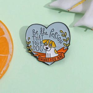 เข็มกลัดเคลือบรูปสุนัขน่ารักใหม่เข็มกลัดหัวเข็มขัดรูปผีเสื้อชุดสัตว์เข็มกลัดโลหะประดับเสื้อแบบกำหนดเองได้ - Product Image 6