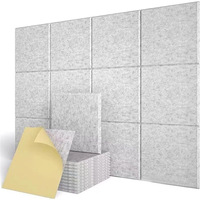 Panneaux acoustiques d'absorption sonore de qualité supérieure - Panneaux acoustiques muraux en feutre PET de qualité professionnelle pour studios d'enregistrement
