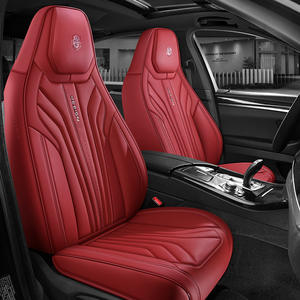 Vente directe de housse de siège de voiture de haute qualité en cuir PU imperméable résistant à l'usure avec fonction de massage - Product Image 1