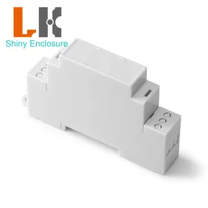 90*57*18mm Small Relay Electronic Module Terminal Cover ABS Boxes Control PLC Industrial Mounting PCB Plastic Din Rail Enclosure