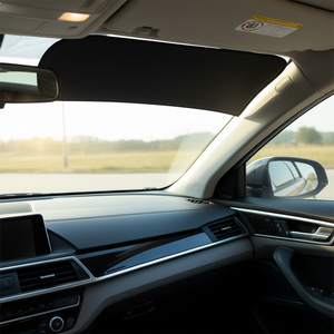 Parasol para Parabrisas de Coche D0100XF82CP, 51 Pulgadas, PVC, Retráctil, Cubierta para Ventana Delantera, Diseño Liso de un Solo Color - Product Image 2