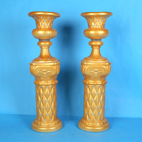 Support de fleurs en forme de sirène, colonne romaine blanche, décoration de fête de mariage, vente en gros de haute qualité