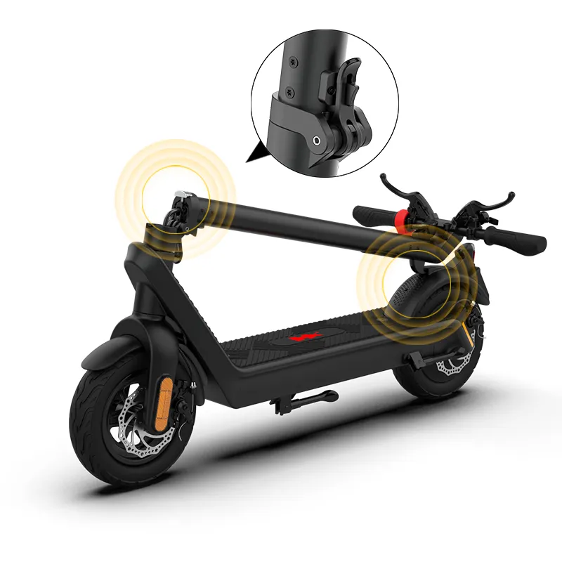 EU USA Stock 100Km Long Range 1000W powerful Dual Drive Electric scooters electr 10inch Tires Folding eScooter For Adult Raycool