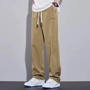 Pantalons chino amples pour hommes 2025 |    Pantalons décontractés pour hommes, polyvalents pour le quotidien/le hip-hop, avec une couleur unie tendance et un tissu durable - Product Image 2