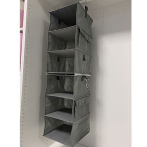 Hot Sell 6-Shelf Collapsible Fabric Hanging Closet Organizer Hanging Storage Shelves with Drawers - Product Image 5