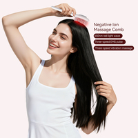 Masseur électrique portatif pour le cuir chevelu, lumière rouge, applicateur d'huile électrique pour cheveux, peigne pour la croissance des cheveux, brosse de soin des cheveux