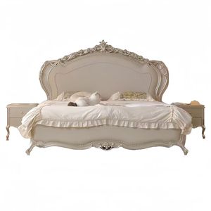 Solid Oak Wood King Size Bedroom <b>Bed</b> Set with European Design Leather Upholstery Adjustable <b>Bed</b> <b>Frame</b>-Durable Modern Furniture - Product Image 6