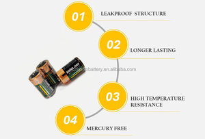 LR20D Size 1.5V Alkaline <strong>Battery</strong> with Copper Top Carbon Zinc 1500mAh Primary Cell Non-Rechargeable for Remote Control Toys - Product Image 4