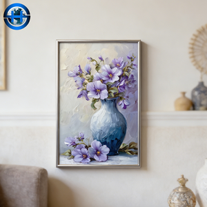 Quadro in Porcellana Cristallina con Rosa Colorata, Decorazione Murale Artistica per <span class=keywords><strong>Soggiorno</strong></span> - Product Image 3