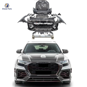Kit carrosserie large en fibre de carbone style MSY pour <span class=keywords><strong>Audi</strong></span> Q8 <span class=keywords><strong>RSQ8</strong></span> – Nouveau pare-chocs avant et arrière, capot, garde-boue, jupes latérales et spoiler améliorés - Product Image 2