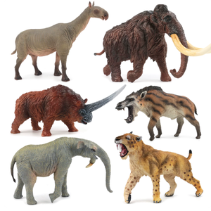 Ensemble <span class=keywords><strong>de</strong></span> figurines d'animaux préhistoriques en PVC OEM ODM, modèles réalistes <span class=keywords><strong>de</strong></span> l'ère glaciaire, mamouth, <span class=keywords><strong>tigre</strong></span> à dents <span class=keywords><strong>de</strong></span> <span class=keywords><strong>sabre</strong></span>, jouets éducatifs pour enfants - Product Image 1