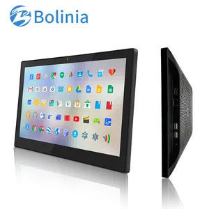 15.6 inç endüstriyel bilgisayar hepsi bir arada PC ile IPS 1920*1080 Android 2G + 16G USB HMI RS3288 kapasitif gerçek düz masa