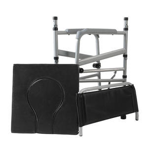 Foldable <b>Portable</b> <b>Commode</b> Chair With Anti Slip Feature For Elderly And Pregnant Women Open Front Design - Product Image 1